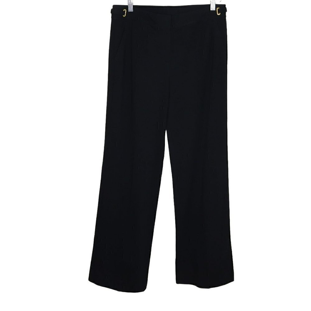 St John Black Career Slacks Pockets‎ Dress Pants Size 10